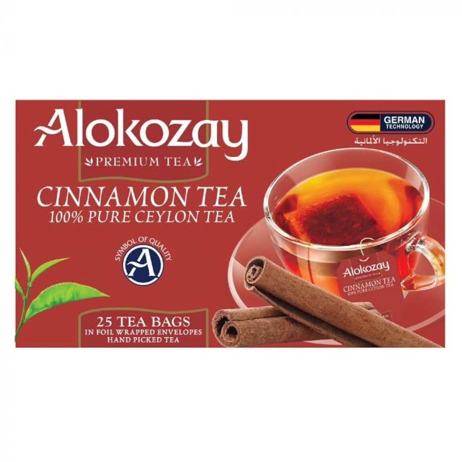 Cinnamon Tea, Flavoured tea, 25 Tea Bags, 100% Pure Ceylon Tea (Pack of 4)