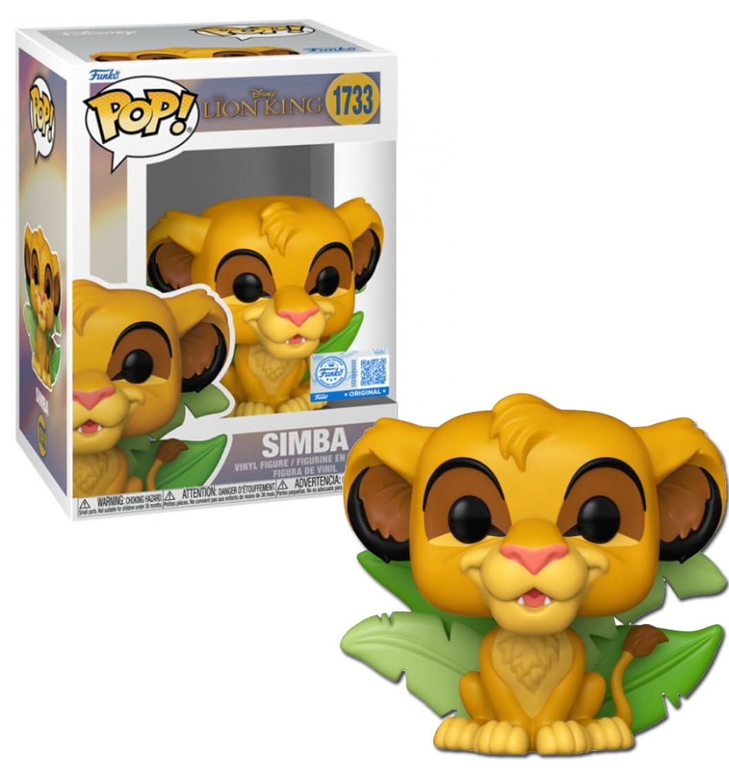 Funko Pop! Disney | El Rey León Simba Nº1733 | Special Edition | Figura de Vinilo Coleccionable | Edición Especial Disney | FS