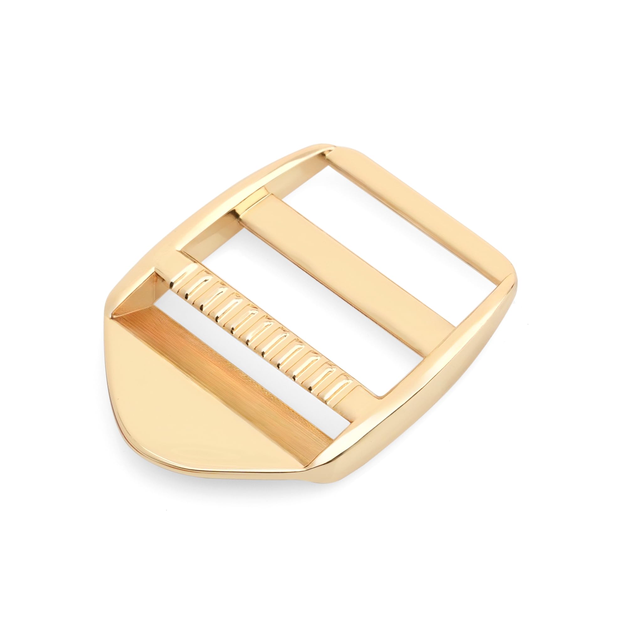 CRAFTMEMORE 1 Inch Metal Ladder Lock Tri-Glide Tension Lock Slide Buckle for Adjustable Backpack Strap 4pcs SC08