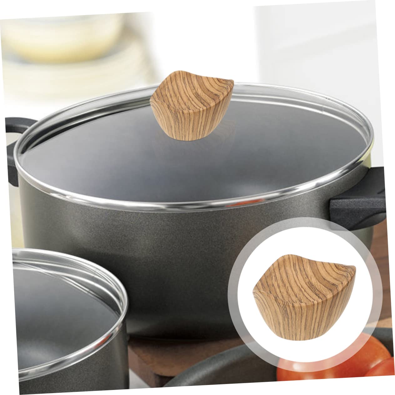 TOPBATHY Perilla de Tapa de Olla de Baquelita 4 Piezas, Repuesto