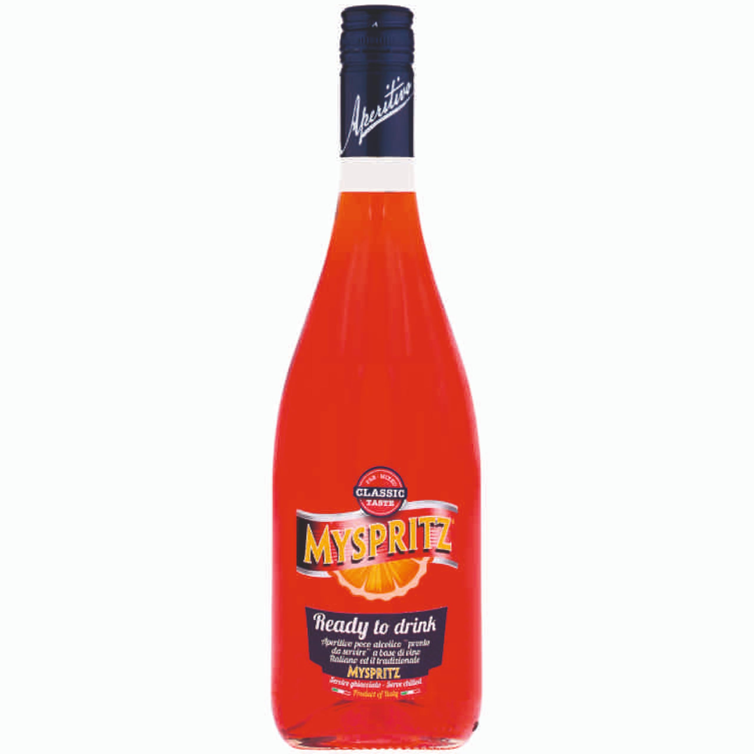 Myspritz RTD 75cl – Ready-to-Drink Italian Spritz Cocktail, 8% ABV – Aperitif with Citrus & Herbal Flavour, Sparkling Serve Over Ice for Parties & Sharing