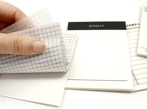 Şeffaf Renkli Yapışkan Not Kağıtları Defter Yer İmleri Etiket Ayraç Sticky Notes Gridnot (Project)