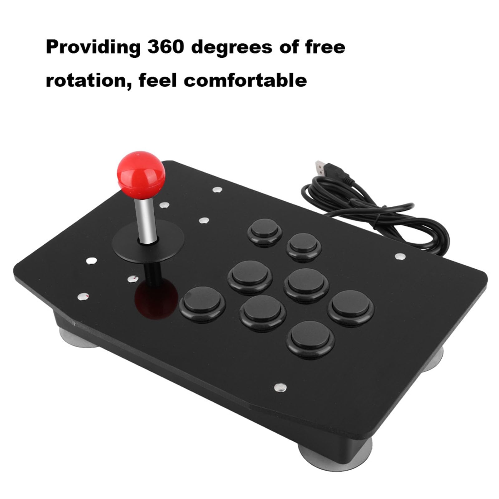 Joystick di Gioco Rocker, Controller di Gioco, Pulsanti di Tipo Scheda 3D, con Scheda Ignifuga, Controller di Gioco a 8 Pulsanti, per PC Fight Stick