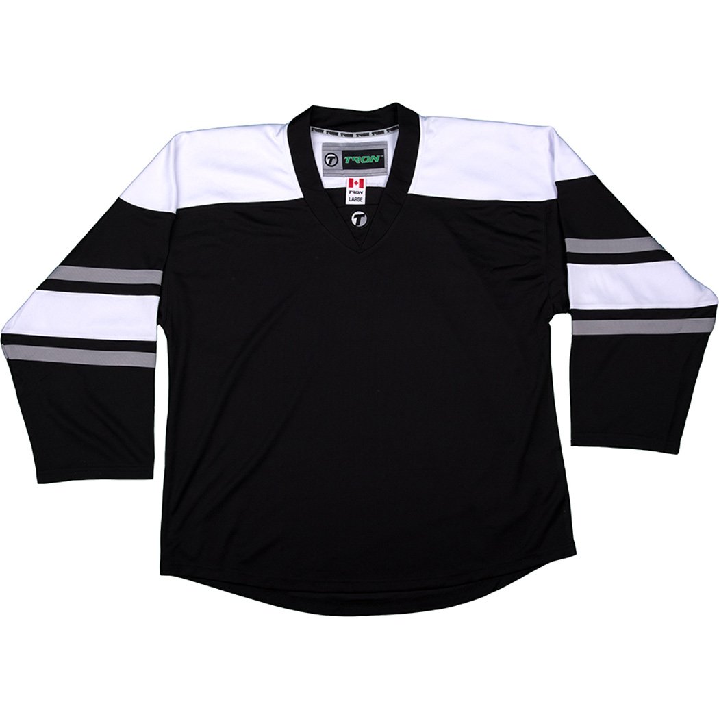 TronX DJ300 - Camiseta de hockey sobre hielo, para personas mayores (DE/NL/SE/PL, alfanumérico, XXL, Regular, Regular, Los Angeles Kings – Negro), Los Angeles Kings Negro