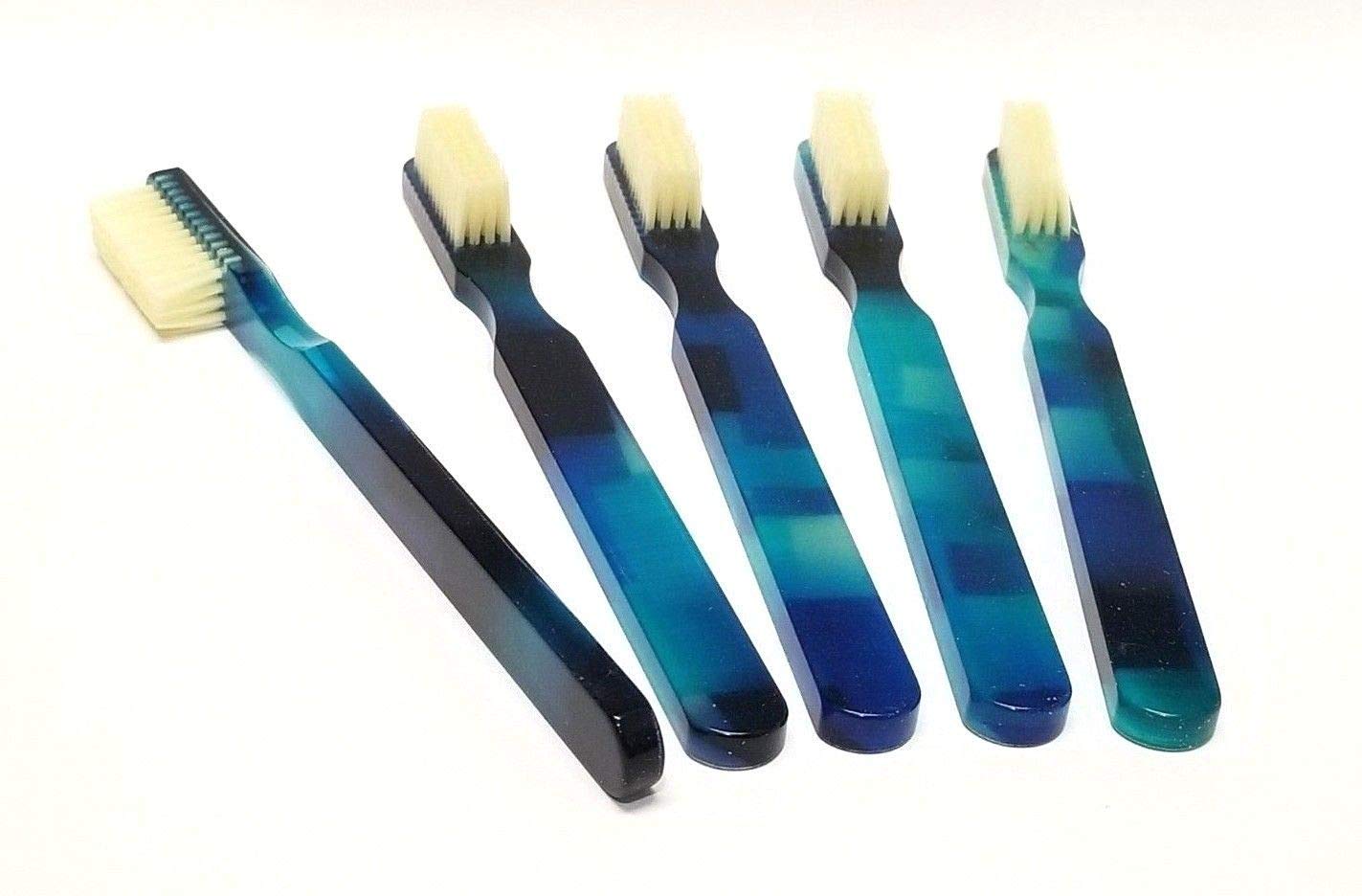 20-PACK New Deep Blue Ocean Vintage Toothbrushes By Alan Stuart of New York