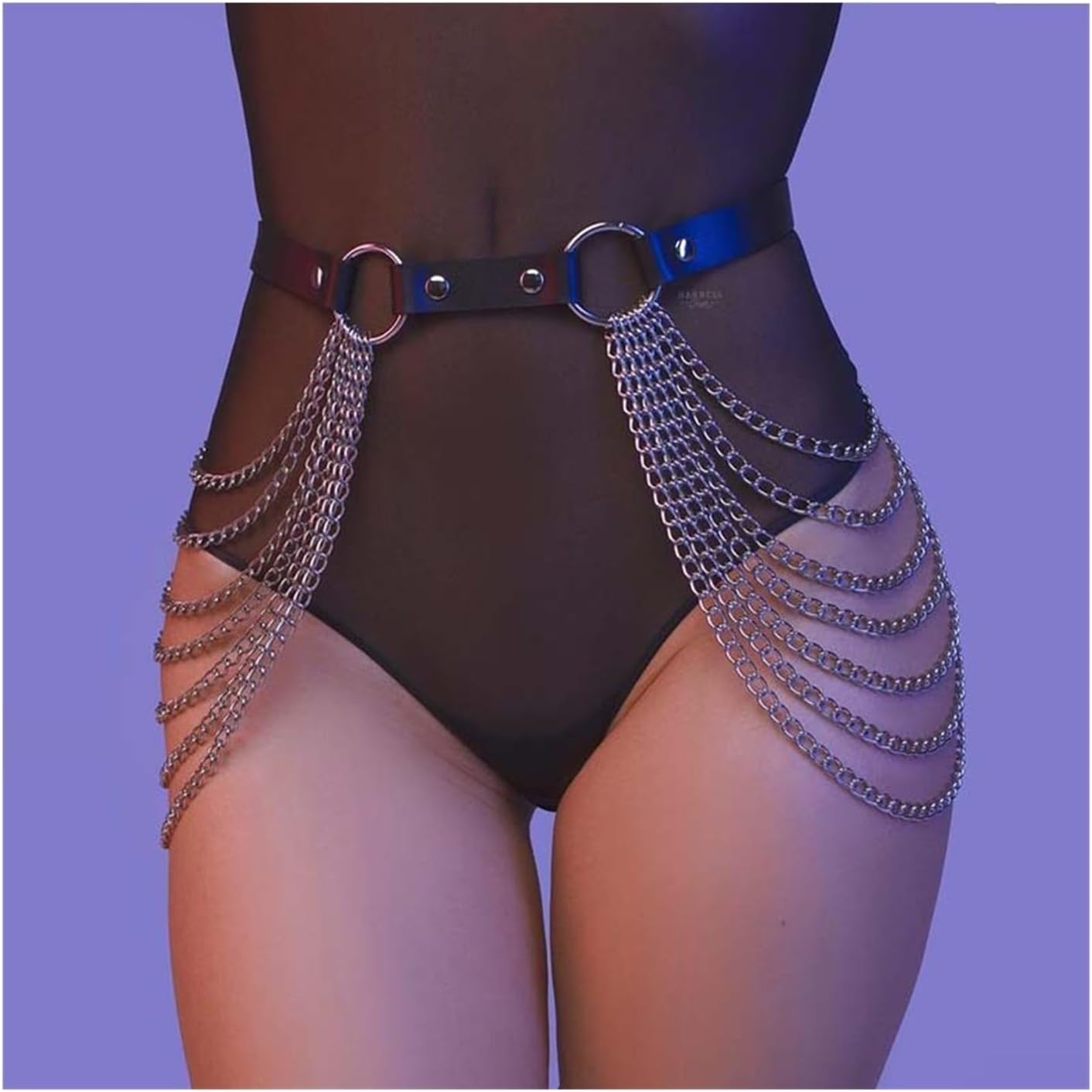 Bra Leather Belt Sexy Chest Harness Belt Gothic Lingerie Garter Belt Suspenders for Women(11)