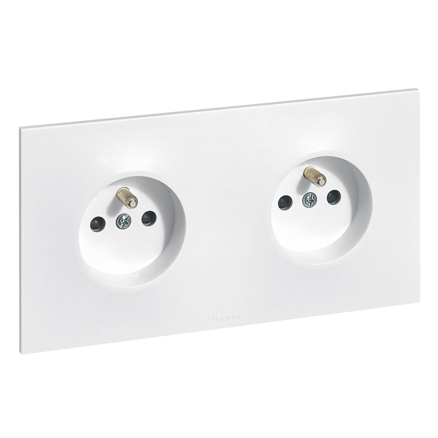 Depan view of the Legrand Neptune Double Socket 16A