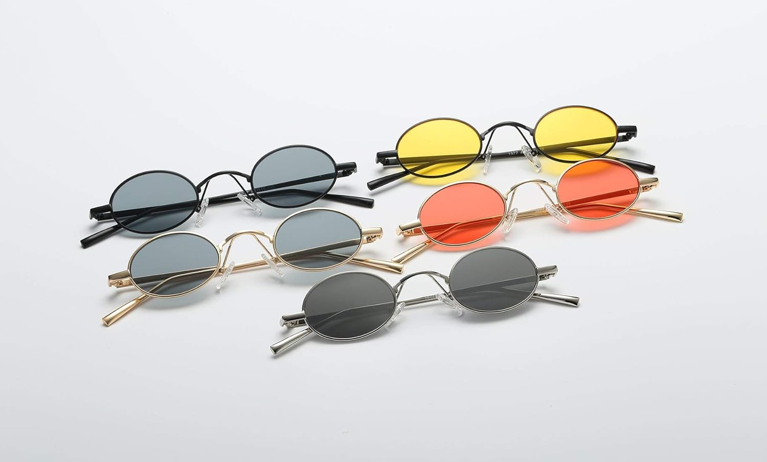 FEISEDY Vintage Small Round Sunglasses Retro Slender Metal Frame Candy Colors B2422 - Image 4