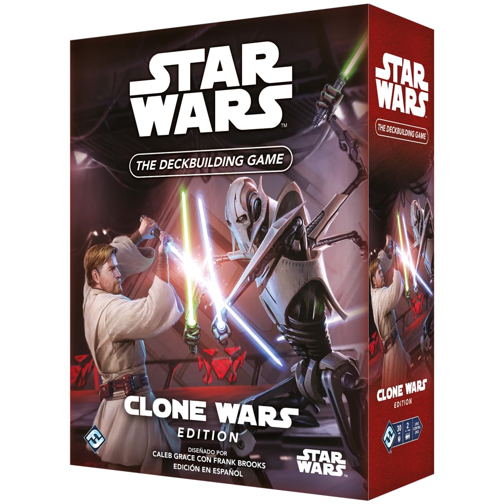 Fantasy Flight Games Star Wars : The Deckbuilding Game Clone Wars Jeu de Cartes de stratégie à partir de 12 Ans pour 2 Joueurs 30 Minutes par Partie