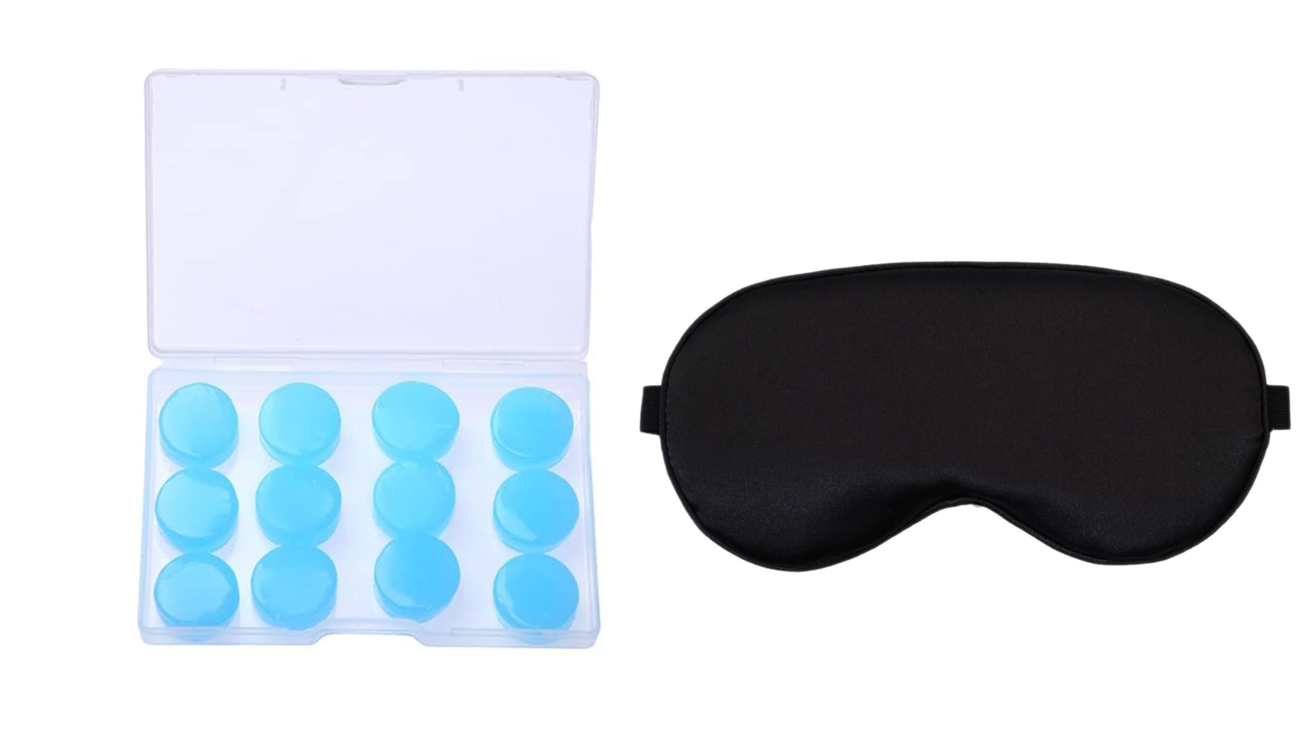 EarPlugs, soft silicon earplugs 6 PAIR for Sleeping With Eye Mask, Noise Cancelling Reusable Moldable Wax, Earplugs for Swimming, Work, Airplane, (In-Ear)-image-26