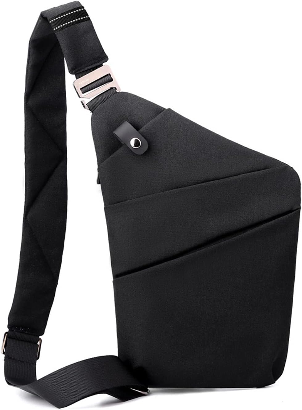 FANDARE Anti-Theft Sling Bags Chest Shoulder Backpack Crossbody Bags Cover Pack Rucksack Crossbody Bag for Men Women Travel Hiking Bicycle Sport Gym Daypacks NylonBlack B