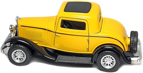 Miniatura 6 de Kinsmart 134 Escala Diecast 1932 Ford Coupé de 3 ventanas en color granate