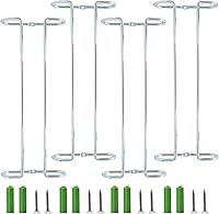 Vista 10 de Estante para copas de vino de 10 pulgadas debajo del gabinete, estante para almacenamiento de copas colgantes, organizador de vasos con secado