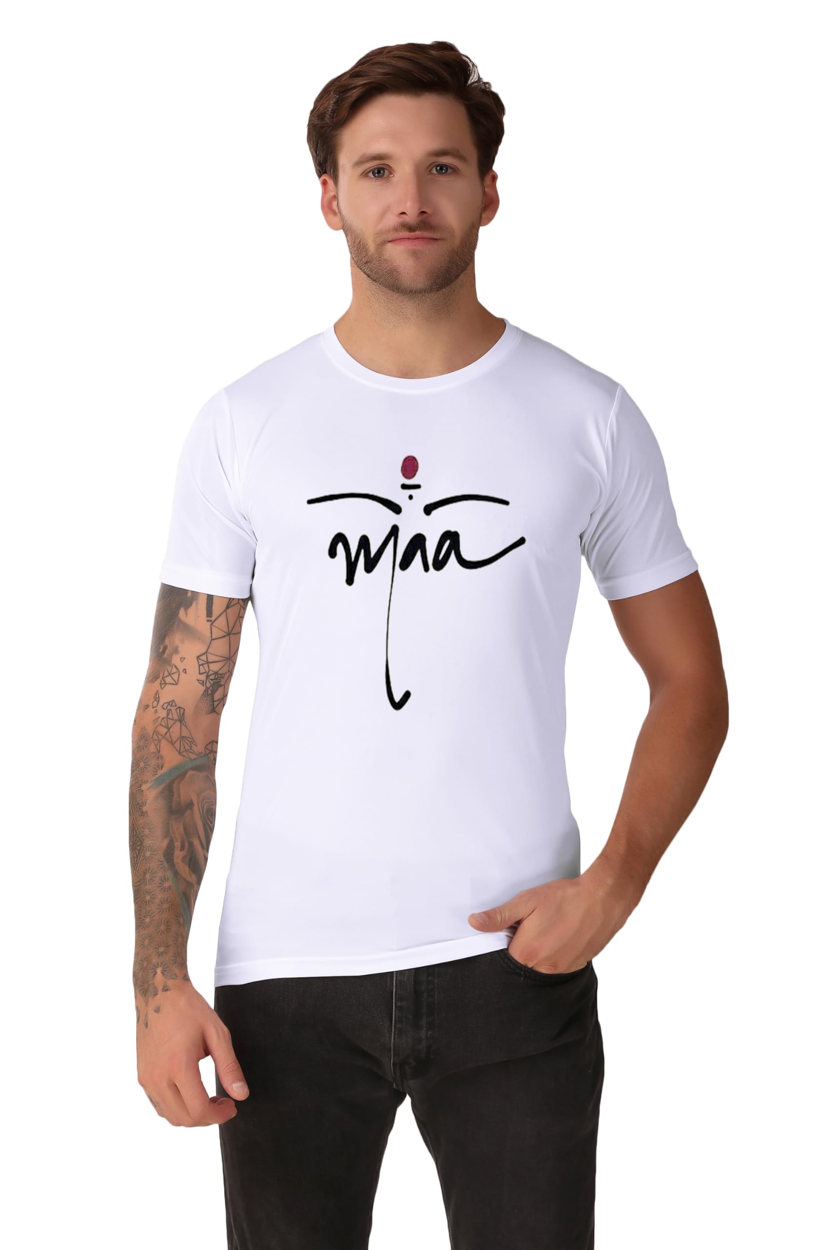 VEKTEK Men & Women Short Sleeves, Polyester Fabric, Round Neck IdealT Shirt for Casual, Office & Sports Wear