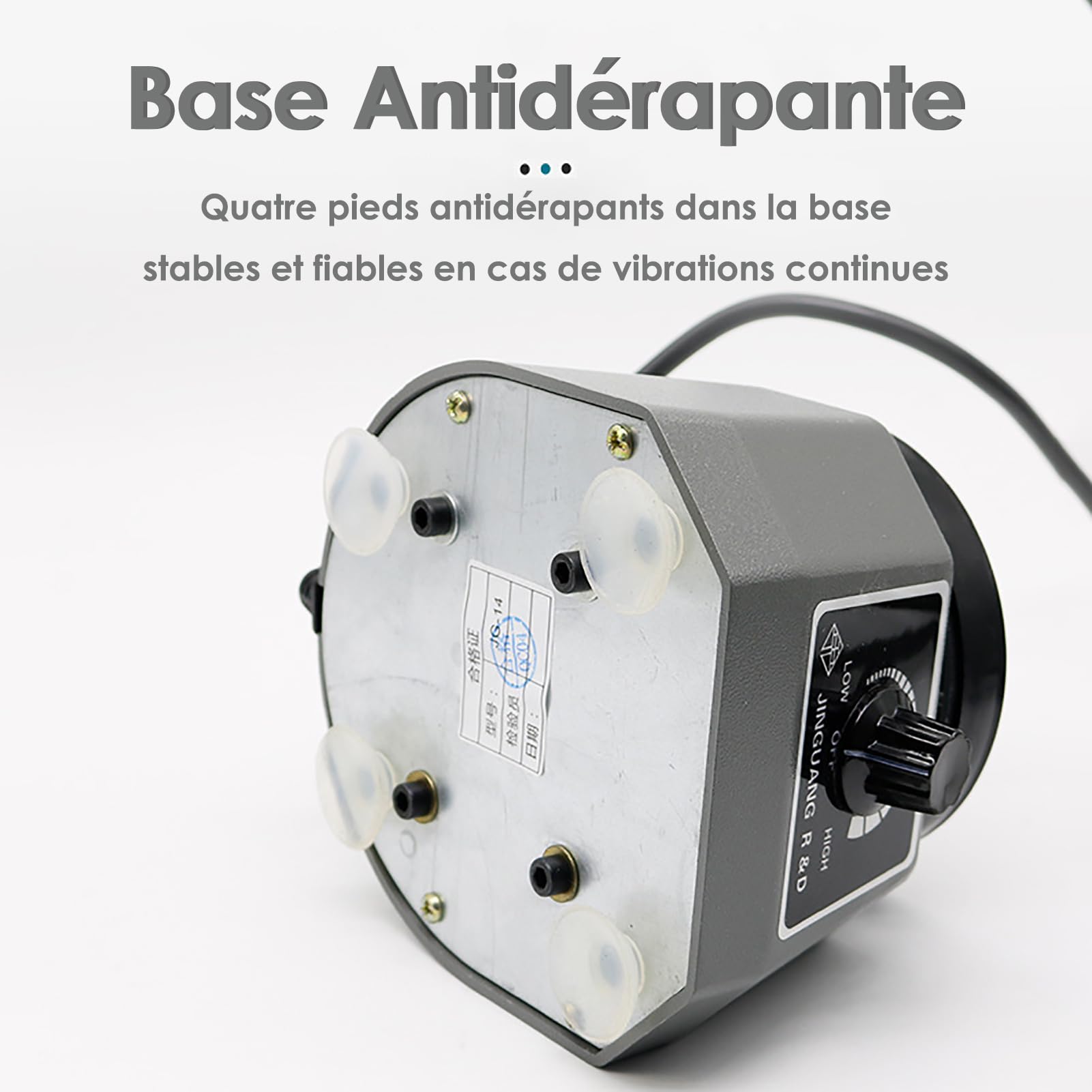 220V 100W Oscillateur de Plâtre Dentaire, régulation de vitesse en continu Oscillator Équipement de laboratoire Oscillateur Dentaire à Haute efficacité pour le Traitement Dentaire (Prise UE)