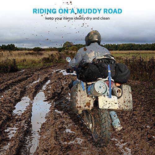 Gonex 80L Extra Large Waterproof Duffle Travel Dry Duffel Bag Ski Boot Bag with Durable Straps and Handles for Snowboard Ski Kayaking Boating, Perfect to Keep Your Gear Safe Black