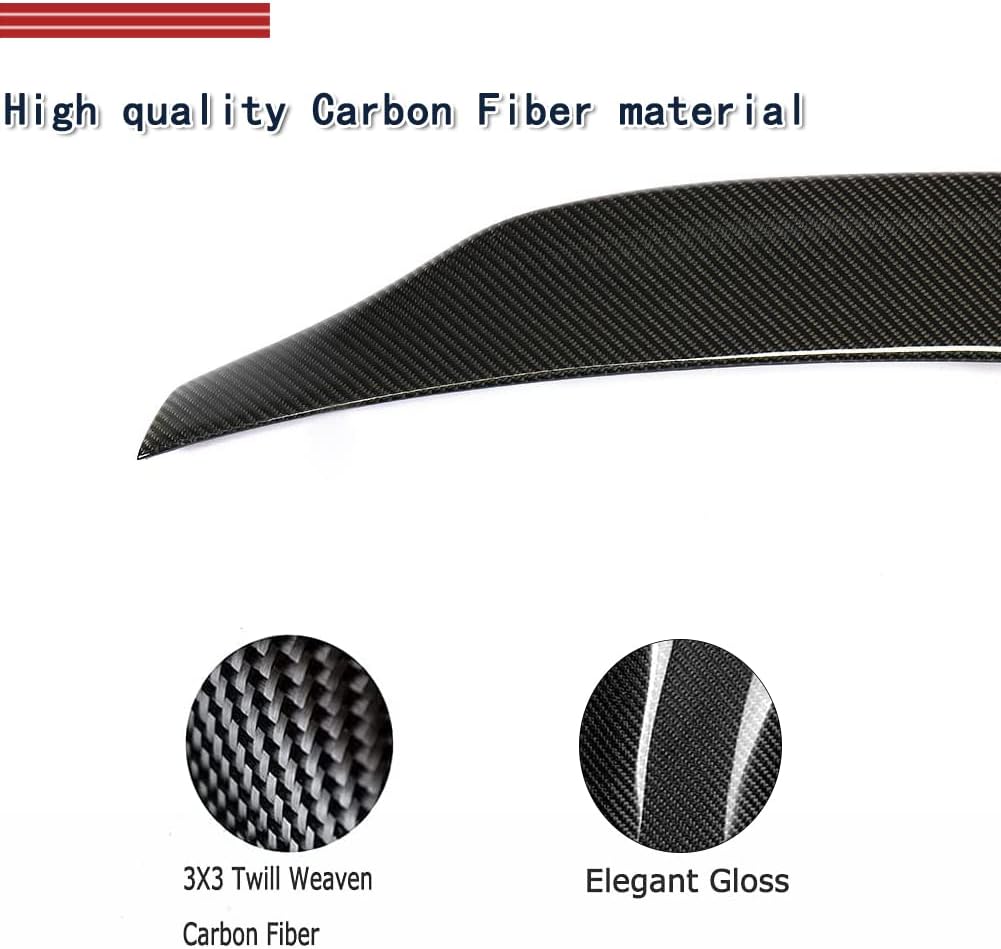 Carbon Fiber Trunk Spoiler for Audi A3 RS3 S3 A3 Sline Sedan 2014-2020 Rear Trunk Lip Highkick Spoiler Wing Factory Outlet