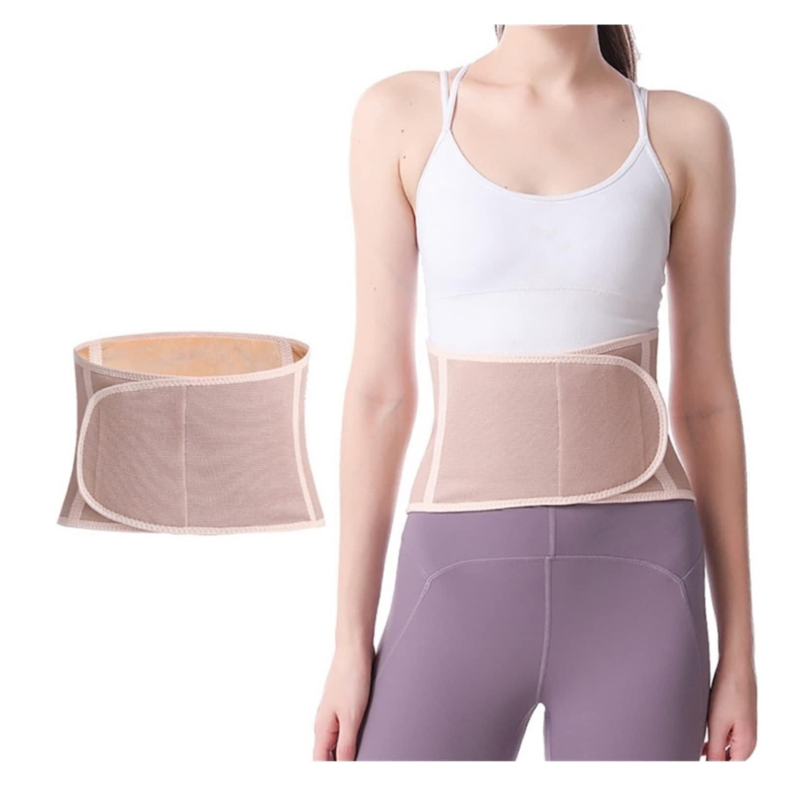 RüCkenstüTzgüRtel Komfort Warmer Bauchschutz Nierengurt Taillenwärmer Taillenstützgürtel Taillenschutz(Pink,L)