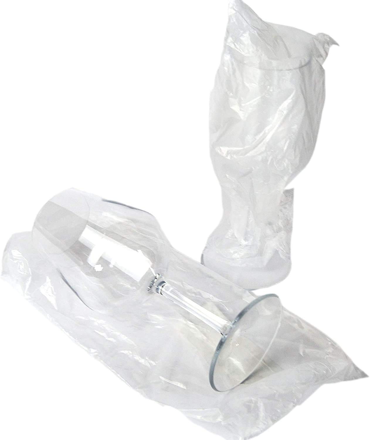 6 copas lavables de 400 cc para tritán de 21,5 cm de alto, para vino y champán, vasos de plástico de flúor