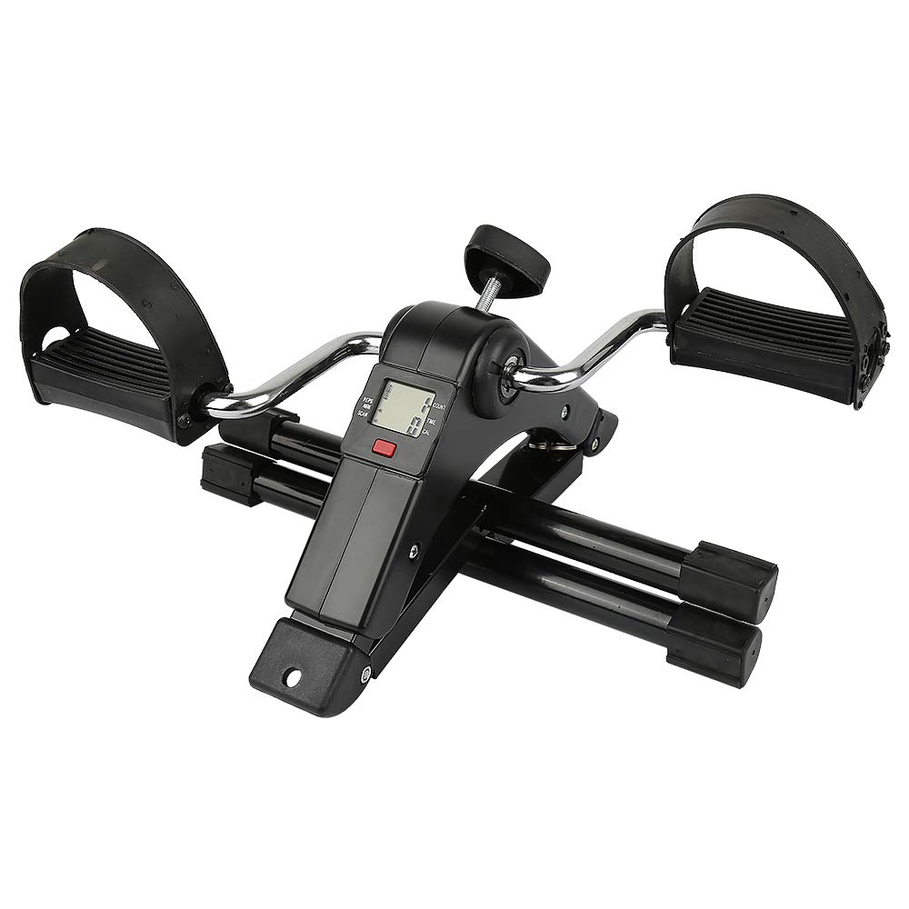Mini Heimtrainer, Pedaltrainer Mini Bike Heimtrainer Arm- und Beintrainer Fitness Trainer Senioren | pedalo fußtrainer mit LCD und Einstellbarer Widerstand