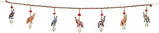 Door Wall Hanging Toran Bandanwar Garland with Pom Pom Decorative for Indoor Outdoor Home Decor Office Temple Parties Wedding Indian Traditional Festival Diwali Decorations(Size:-44"X7")(Multicolor)