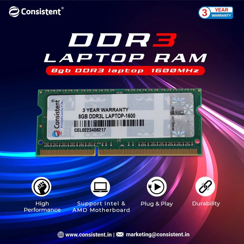 Consistent 8GB DDR3 1600 Laptop RAM - Image 5