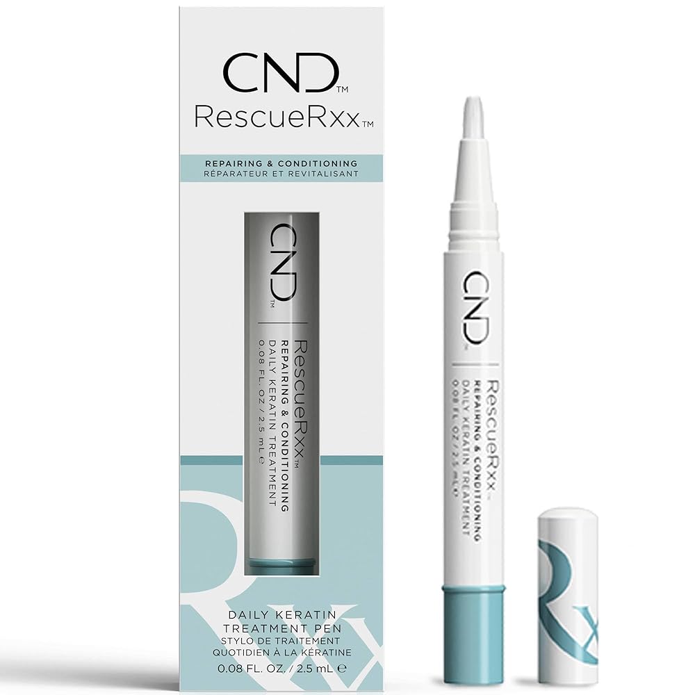 CND Solar Oil & RescueRxx Nail and Cuticle Care, Cuticle Oil Pen, Keratin Treatment Pen, On-the-Go, Travel-Sized Beauty, A highly effective new treatment that repairs damaged nails