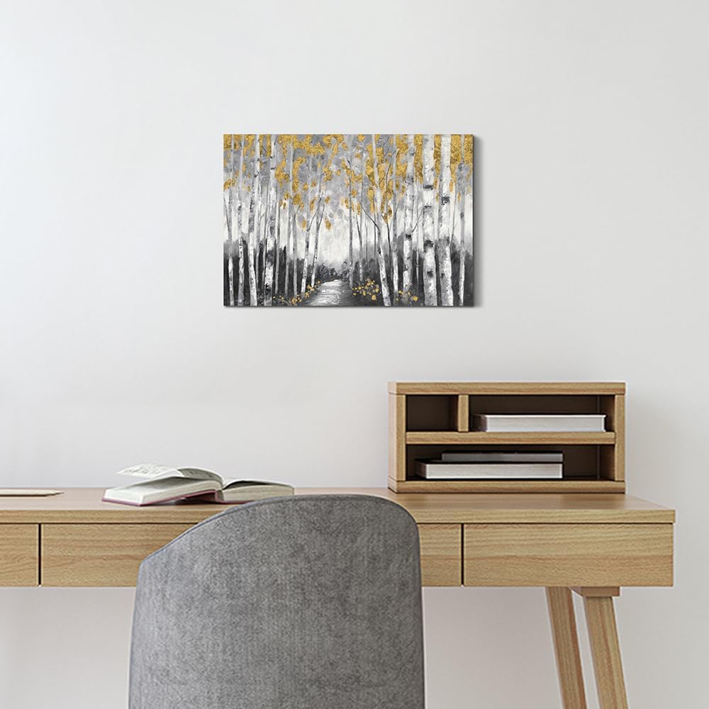 Abstract Tree Framed Wall Art: Teal Blue Blossom Tree Canvas Picture Hand Painted Nature Landscape Painting Modern Textured Artwork for Bedroom Living Room Home Office Abstract Tree Framed Wall Art: Teal Blue Blossom Tree Canvas Picture Hand Painted Nature Landscape Painting Modern Textured Artwork for Bedroom Living Room Home Office