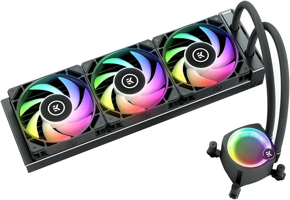 EKWB EK-Nucleus AIO CPU Cooler CR360 Lux, Digital RGB, Black