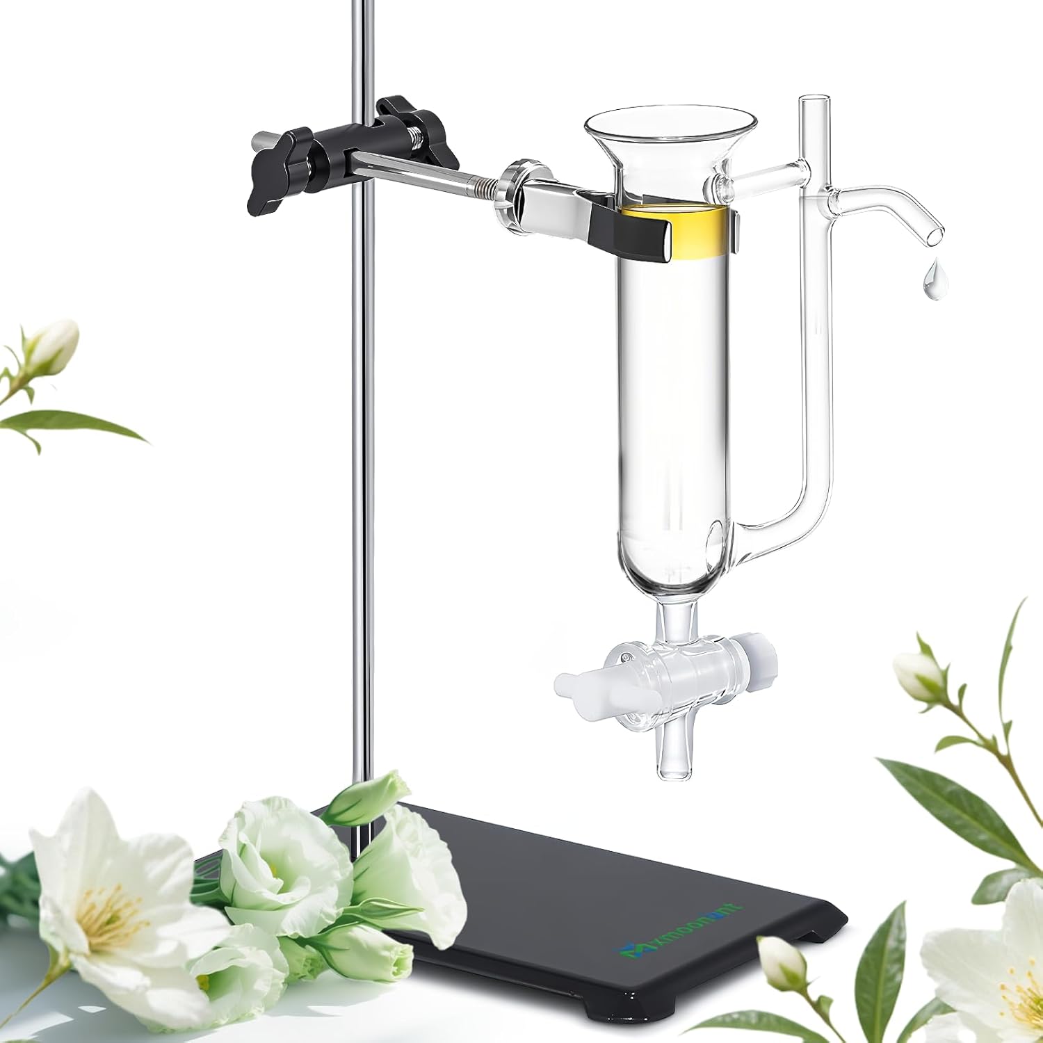 Mxmoonant Essential Oil Separator with Stand Kit 60ml for Hydrosol Maker