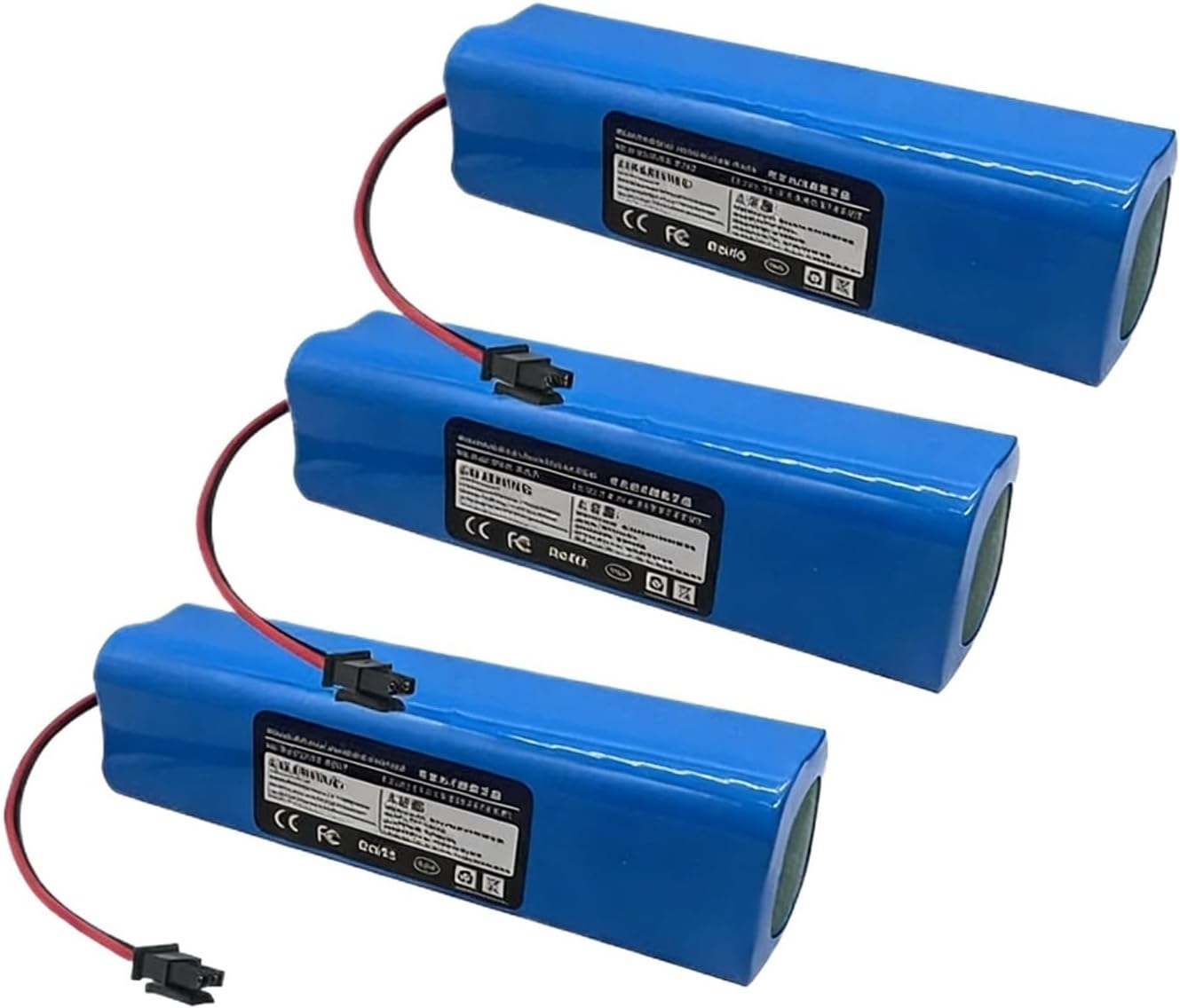 14.4V Replacement Li-ion Battery，Compatible for Imou RV-L11-A RV1C，Robot Vacuum Cleaner Battery Pack Capacity 6800mAh Spare Parts(3pcs Battery)
