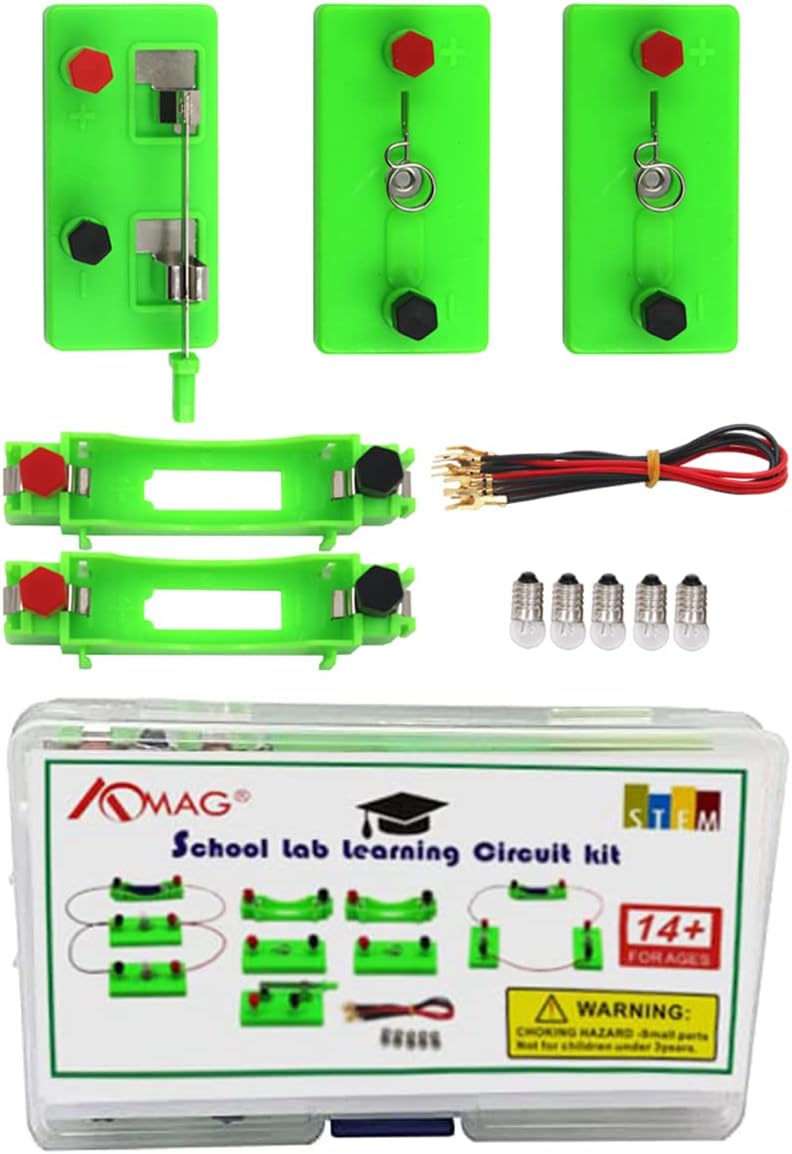 Science Buddies Basics STEM Electrical Circuit Kit Kids for Middle School Simple Classroom Electricity Circuit Kit for Kids Age 8-12 Basic