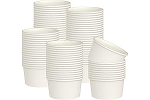 Hulless 80 Pcs 8 Ounce Disposable Soup Cups