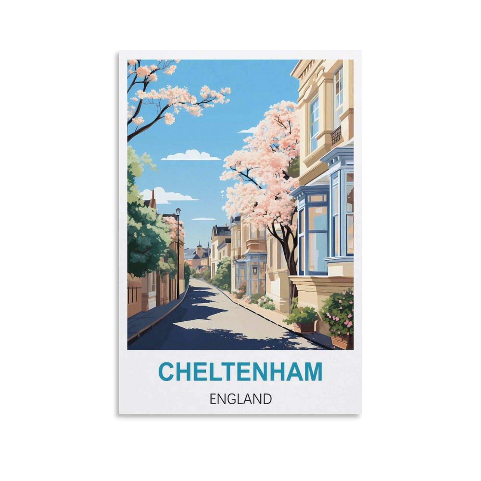 EZMLFA 5D Diamond Art Kits Adults,Cheltenham Englands,DIY Cross Stitch Crystal Rhinestone Embroidery Pictures Craft for Home Wall Deco 40x40cm