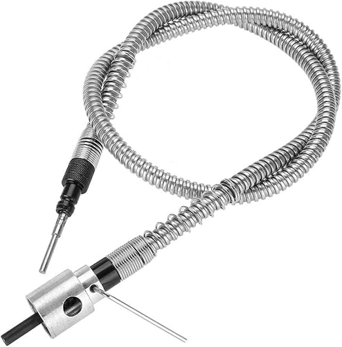 Miniatura 8 de Eje flexible, cable de eje flexible de 0.236 in, taladro eléctrico, herramienta de amoladora rotativa de 0.020-0.236 in para pulido, grabado,