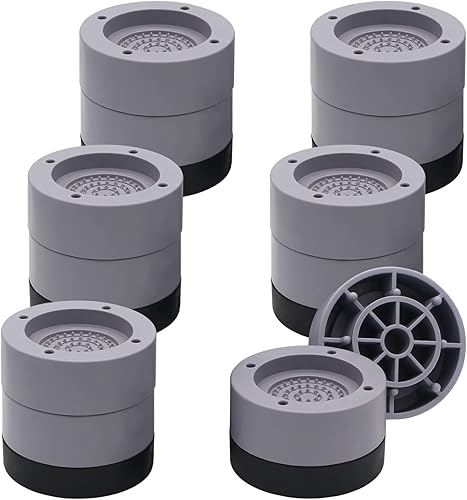 Miniatura 7 de Elevadores de muebles de cama redondos azules (juego de 4) elevadores de cama ajustables de 1 pulgada para marco, sofá, silla, hogar, mesa