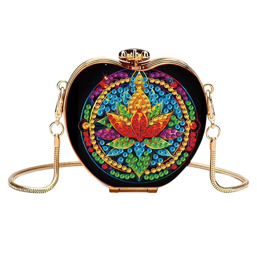 DIY Diamond Art Painting Canvas Crossbody Bag Handbag Purse Tote Shoulder Bag DIY Diamond Painting Crossbody Bags for Coins Lipstick Earphones