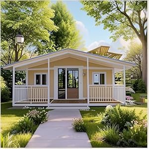 Tiny Houes to Live in for Adults，20FT Modular Container House with 2 Bedrooms, Bathroom &Kitchen, Prefab Tiny Home for Sale to Live in, Prefabricated Expandable Mobile Home for Hotels and Offices