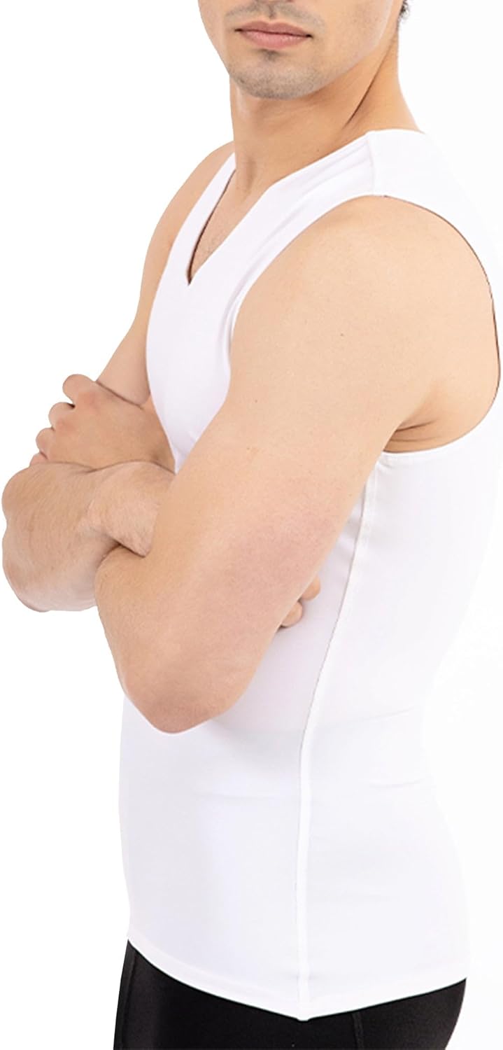 Insta Slim Medium Compression Sleeveless V-Neck Tank 2VAT0N1