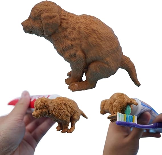 Funny Puppy Poop Toothpaste Dispenser, Dog Poop Toothpaste