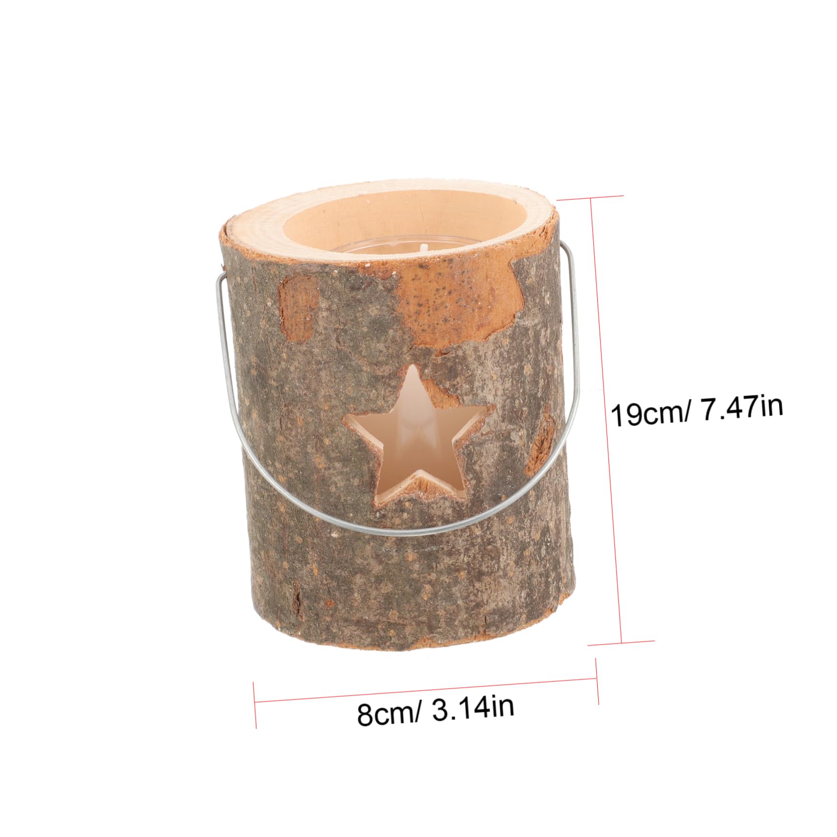 PRETYZOOM 1Pc Delicate Christmas Tree Decor Unique Wooden Candle Holder with Creative Design for Holiday Scene Arrangement and Hotel Display Style Candleholder
