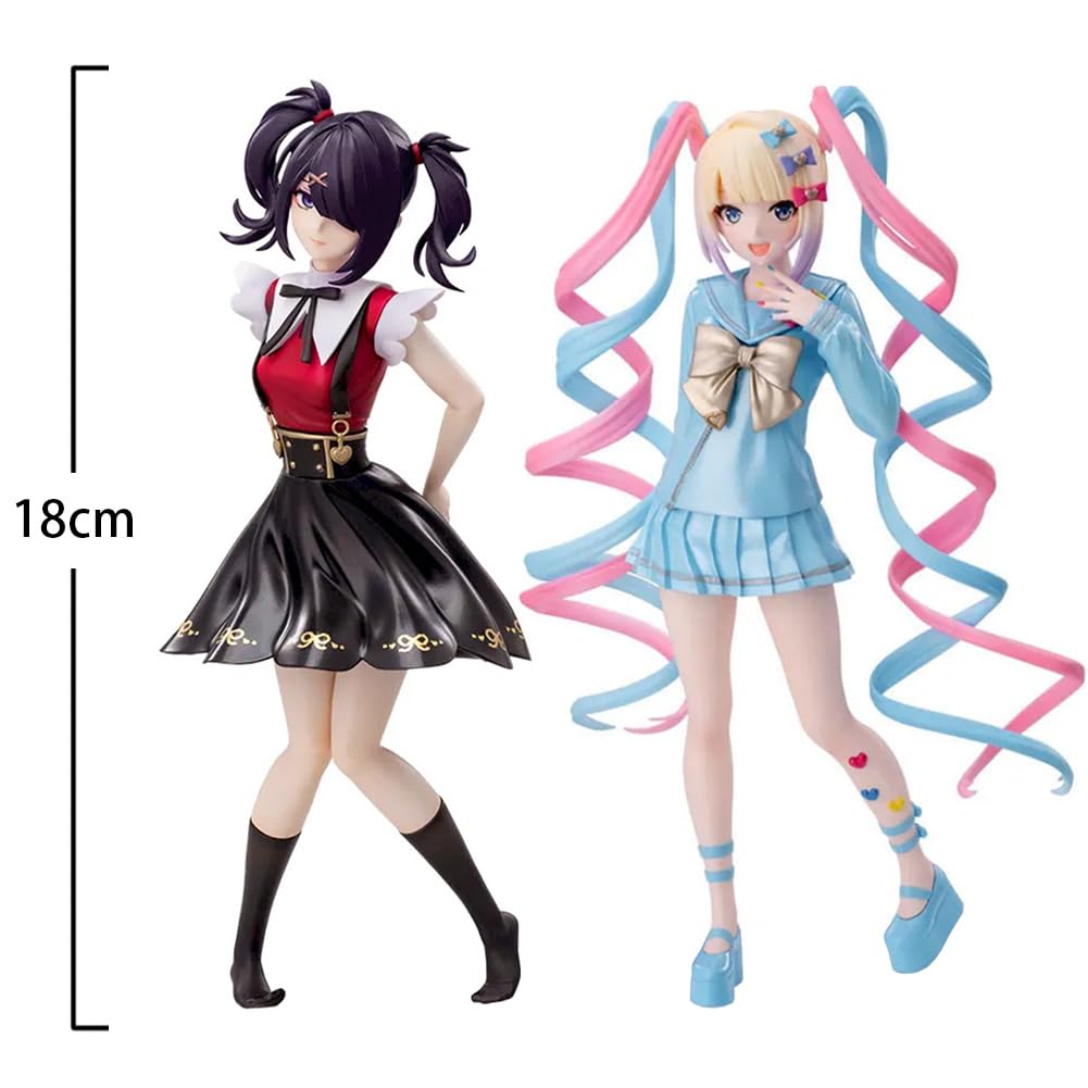 MABAIUDE KAngel Figure AME-chan Figure Anime OMGkawaiiAngel-chan Figures Model, 18cm Stand Pose Illustration Original Painting Figurine PVC Desktop Decoration Gifts: 2pcs 18cm