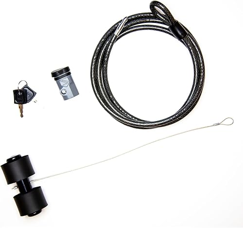 Miniatura 6 de SARIS Accesorio para portabicicletas, bloqueo de bastidor de maletero, cable de acero inoxidable de 8 pies