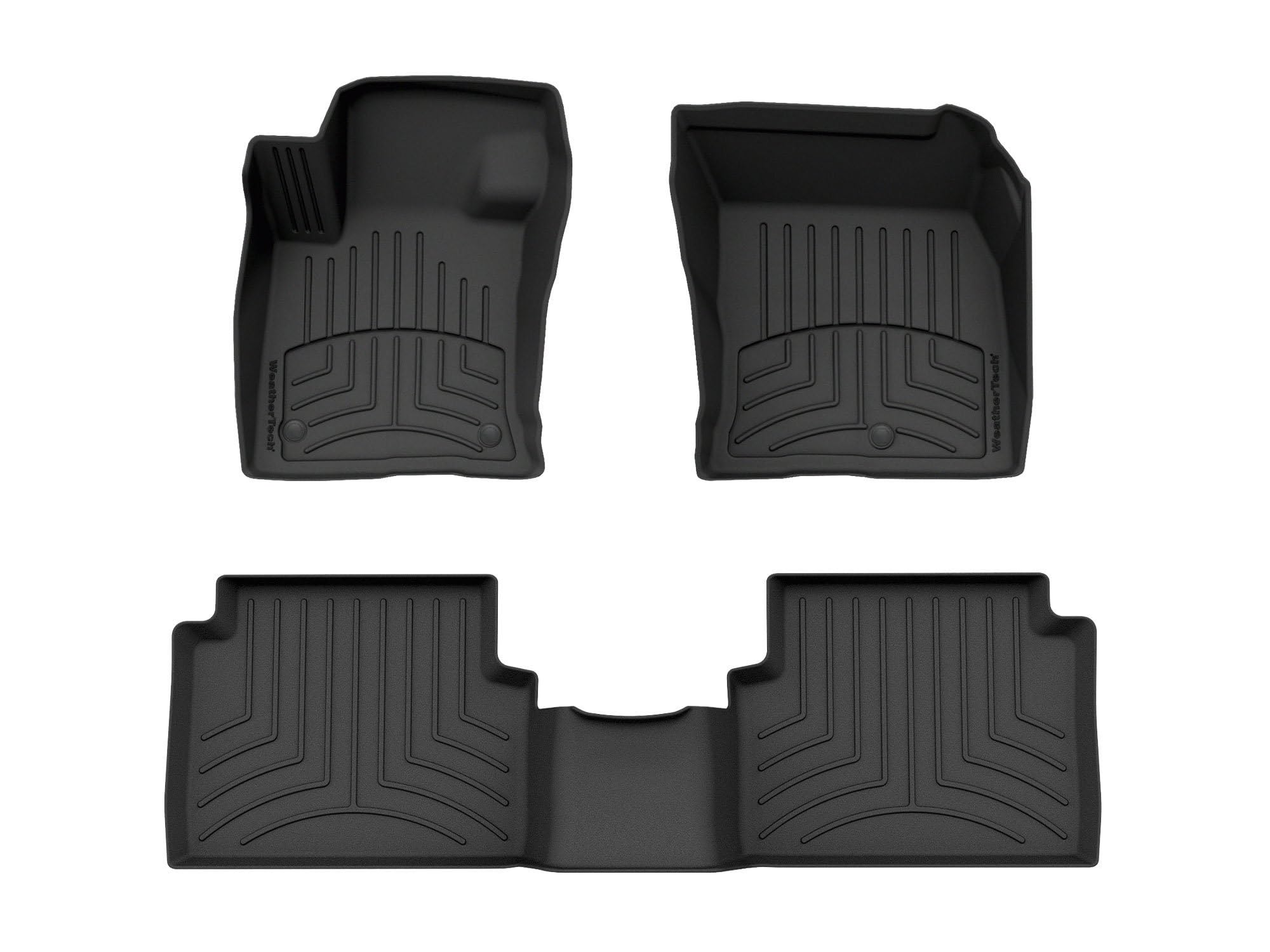 WeatherTech FloorLiner HP Custom Fit Floor Mats for Ford Maverick 1st & 2nd Row (441642-1-3IM), Black