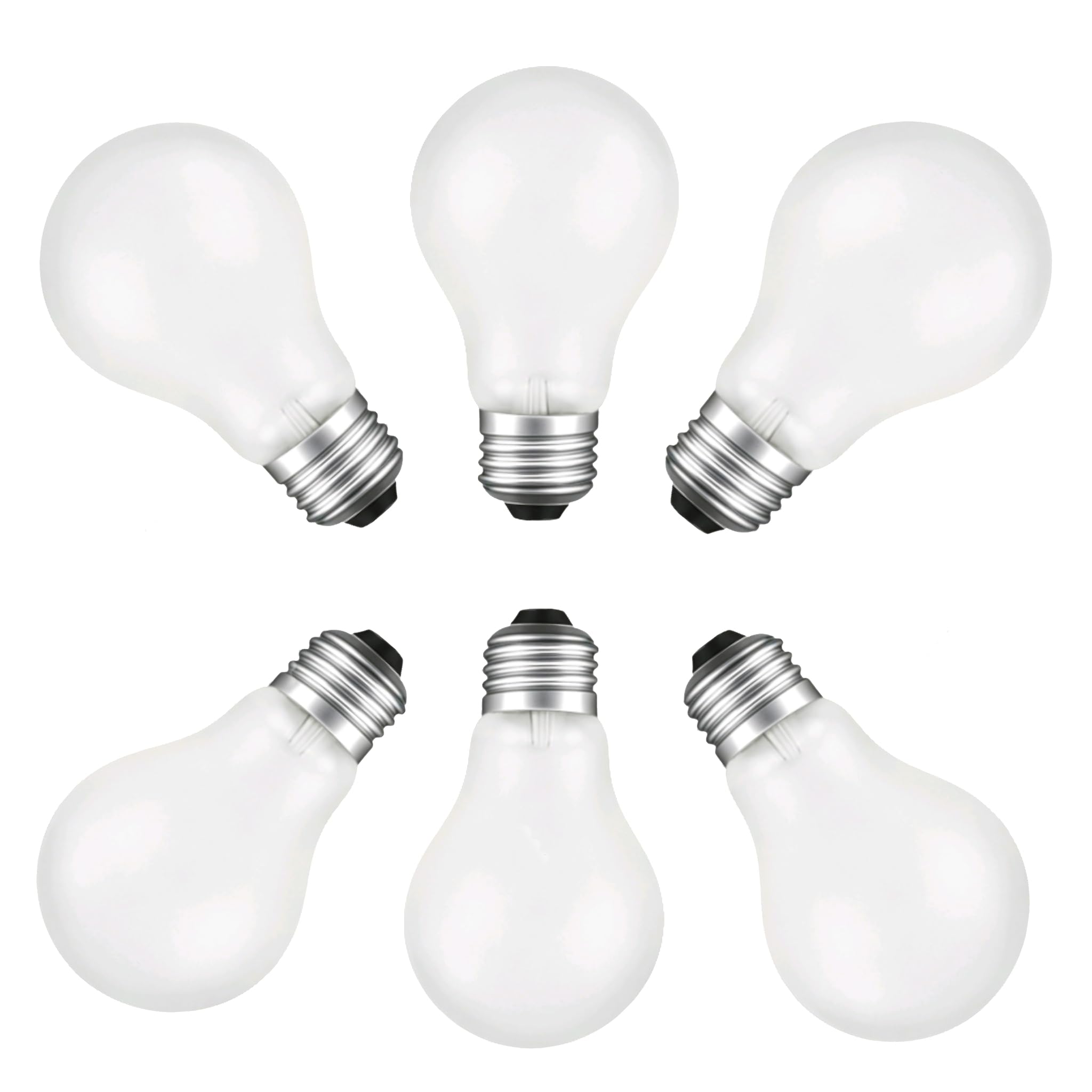 A19 60W Antique Vintage Incandescent Bulb,60 Watt Incandescent Light Bulbs,110-130V,540 lumens,E26 lamp Base,Suitable for Multiple Home scenarios(6 Packs)
