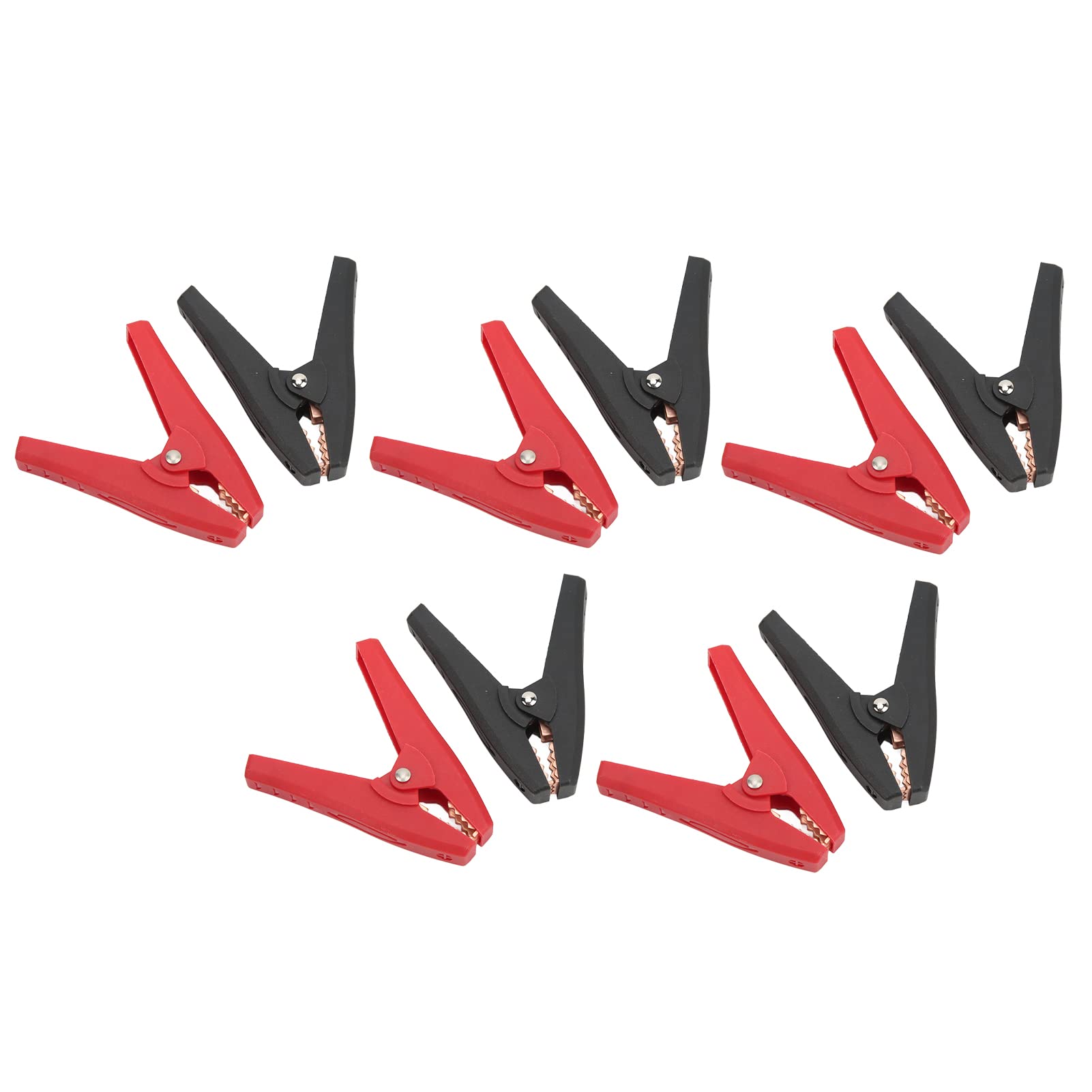 Jelquix Insulated Clip Set 5 Pack, High Accuracy Electric Test Clamp for Experimental Testing, Durable ABS Material, 30A/1000V, 26mm Opening