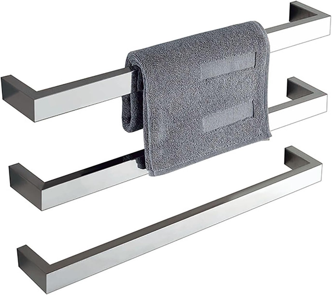 Electric Towel Warmer Rack Wall Mounted Heated Rail 304 Stainless Steel Waterproof Dryer Holders Freestanding Thermostatic Bathrooms Radiator