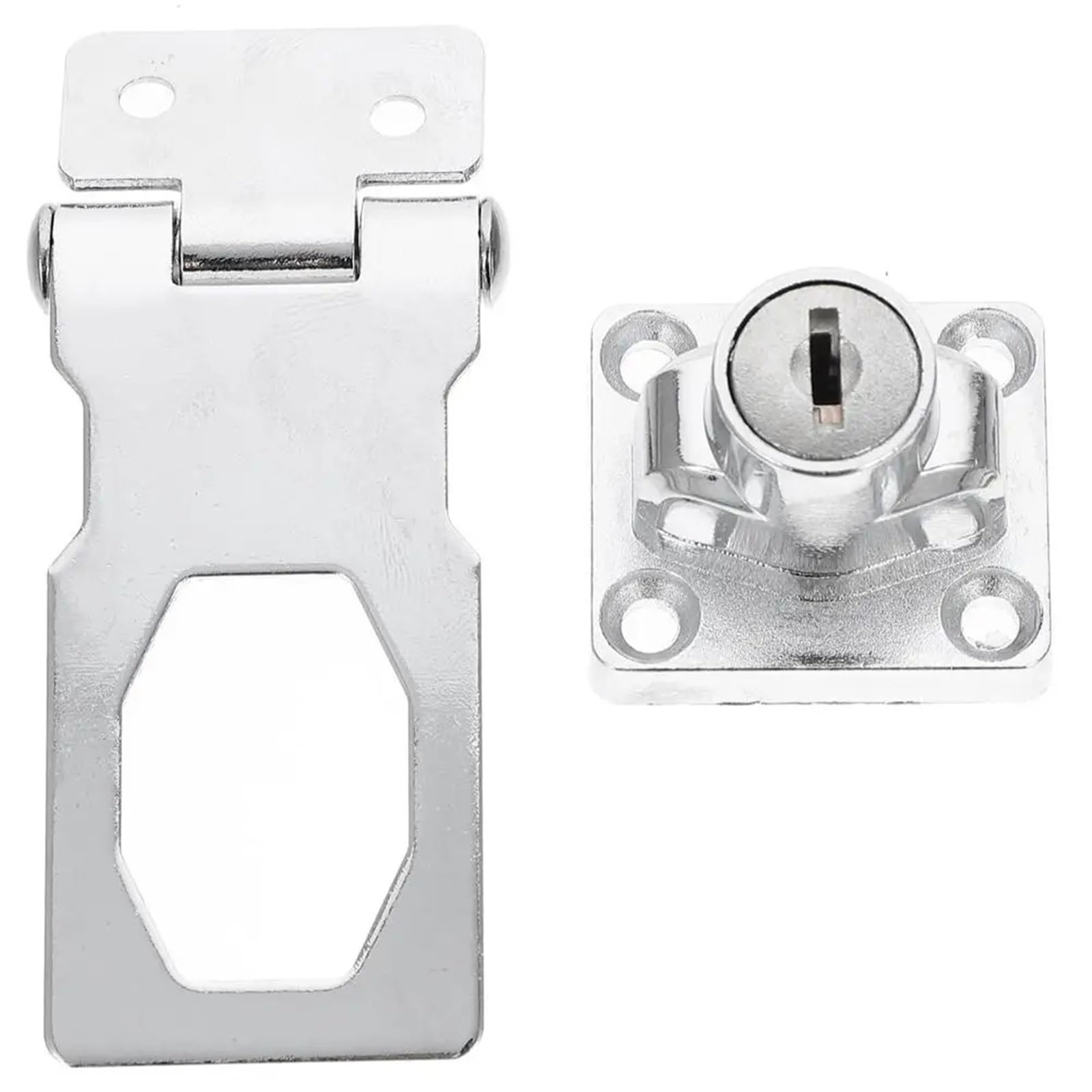 Cerradura for puerta de gabinete, 2 uds., 25mm, acabado brillante, hierro resistente, cerrojo con llave acero inoxidable for cajón, armario, pestillo for muebles Para Puertas