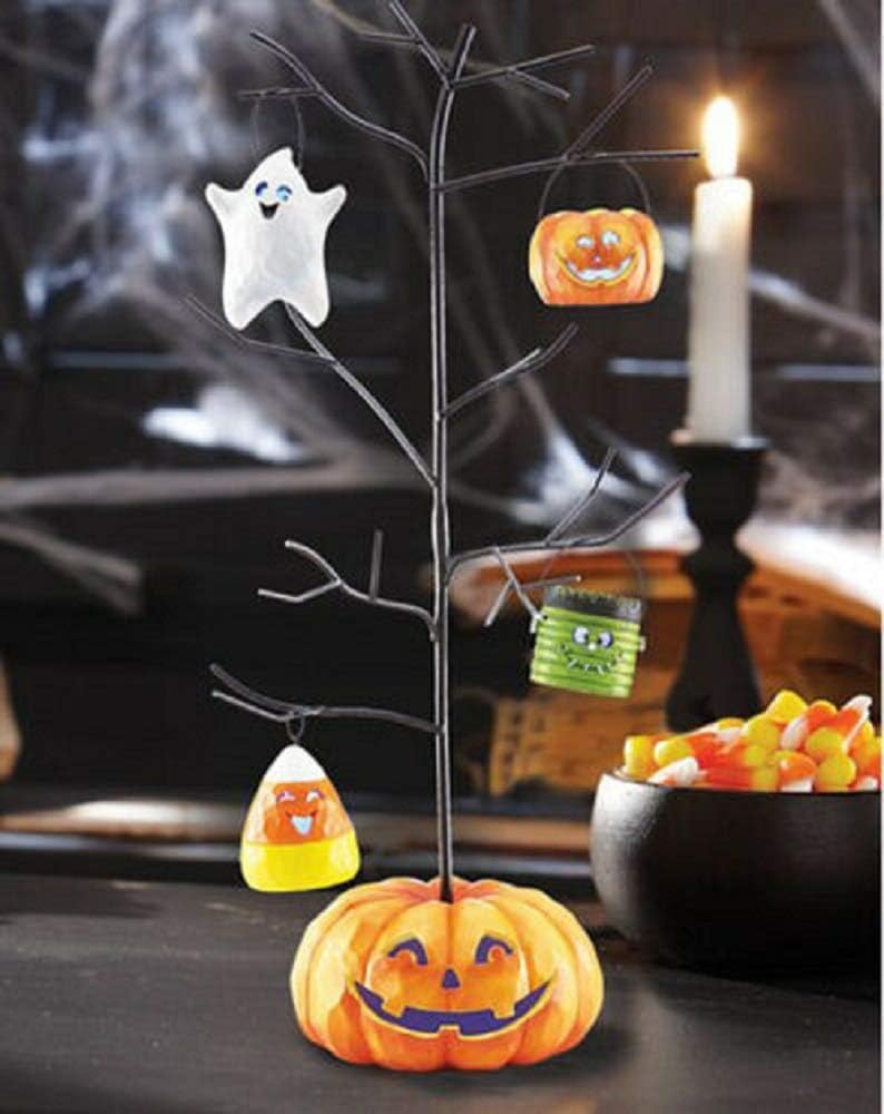 Lenox Halloween Lighted JackOLantern Tree with Lighted