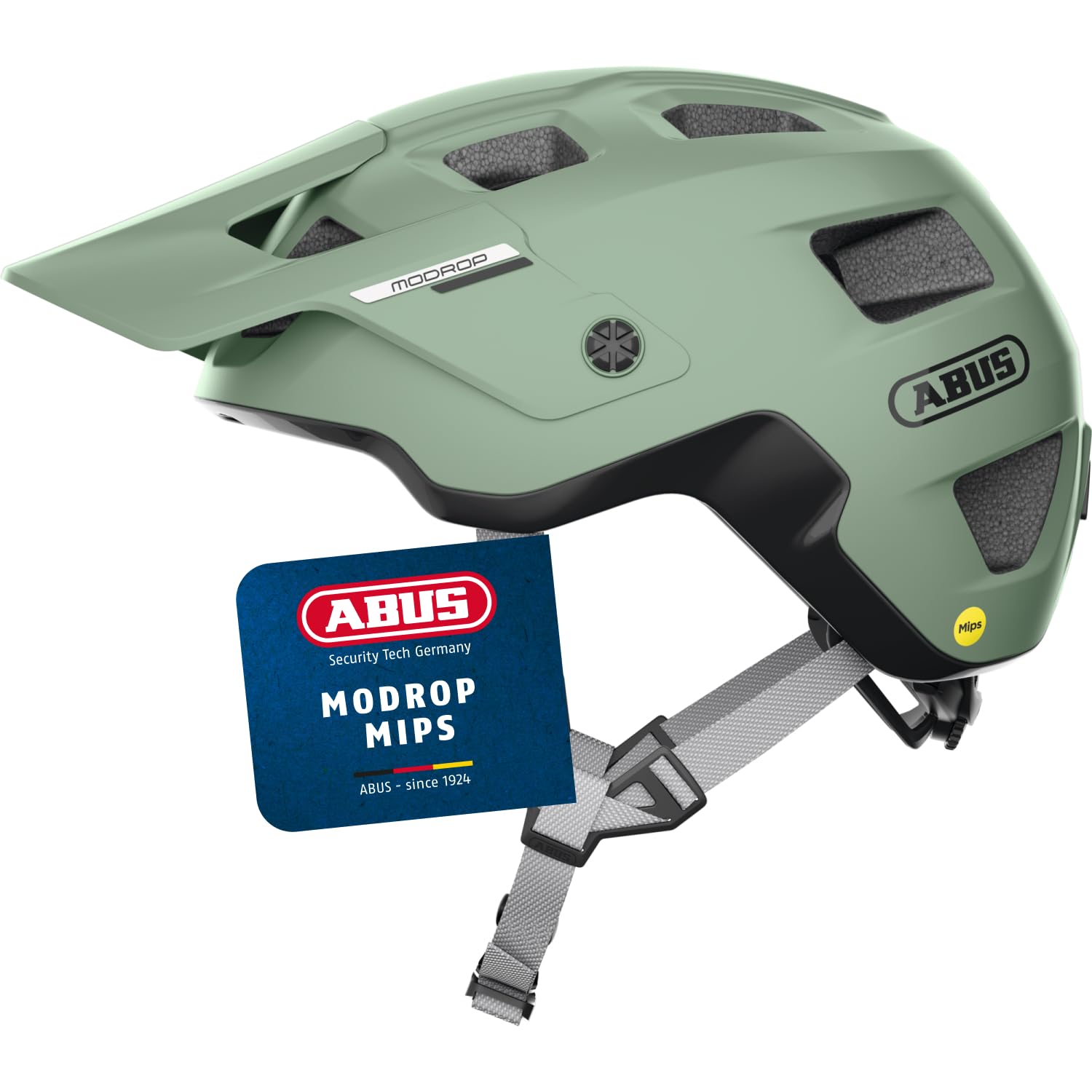 ABUS MTB Helmet MoDrop MIPS, Green, M